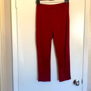 Size M red cigarette pants
